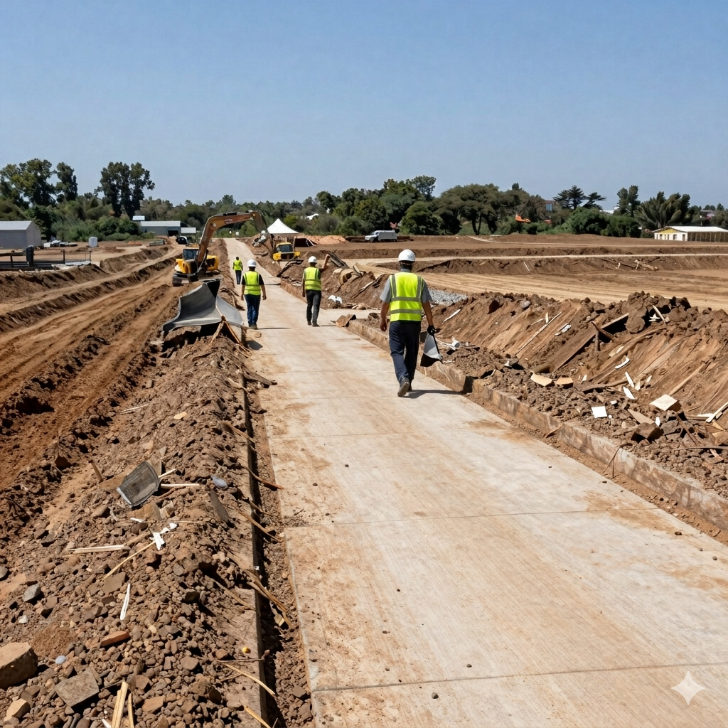 Drainage works